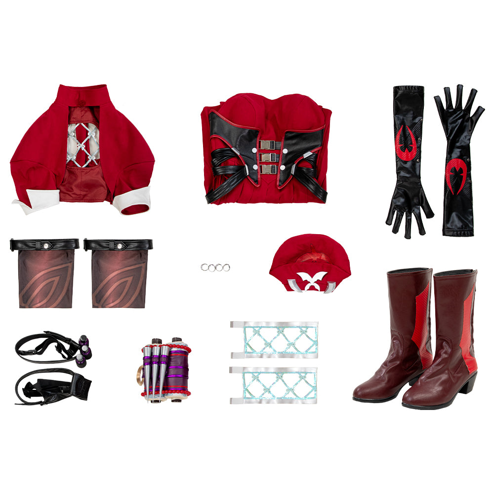 Marvel Rivals Psylocke Blood Kariudo Skin Cosplay Costume Halloween Outfit Version 2 ACcosplay