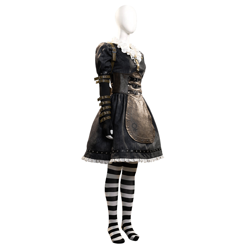 Alice: Madness Return Alice Punk Suit Cosplay Costumes Halloween Outfit ACcosplay