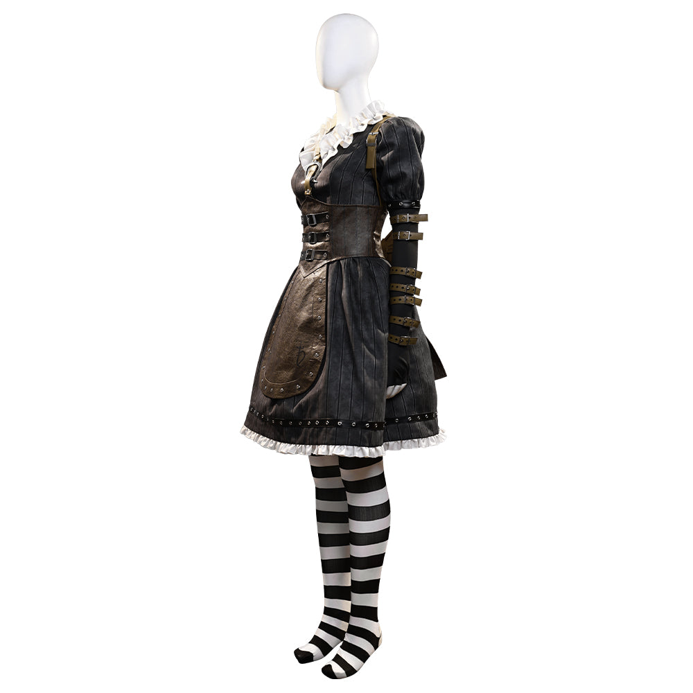 Alice: Madness Return Alice Punk Suit Cosplay Costumes Halloween Outfit ACcosplay