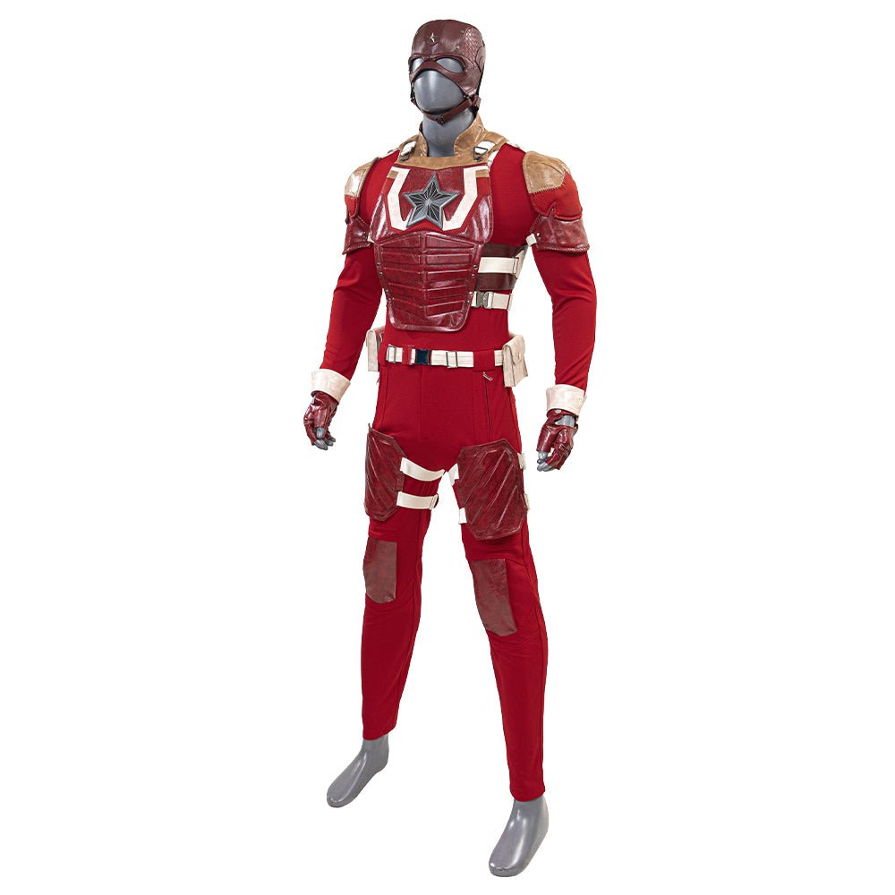 Thunderbolts Red Guardian Cosplay Costume Adults Halloween Outfit ACcosplay