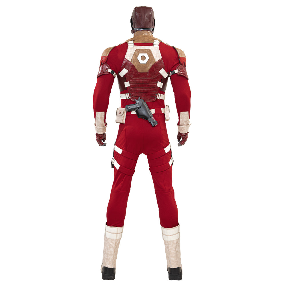 Thunderbolts Red Guardian Cosplay Costume Adults Halloween Outfit ACcosplay