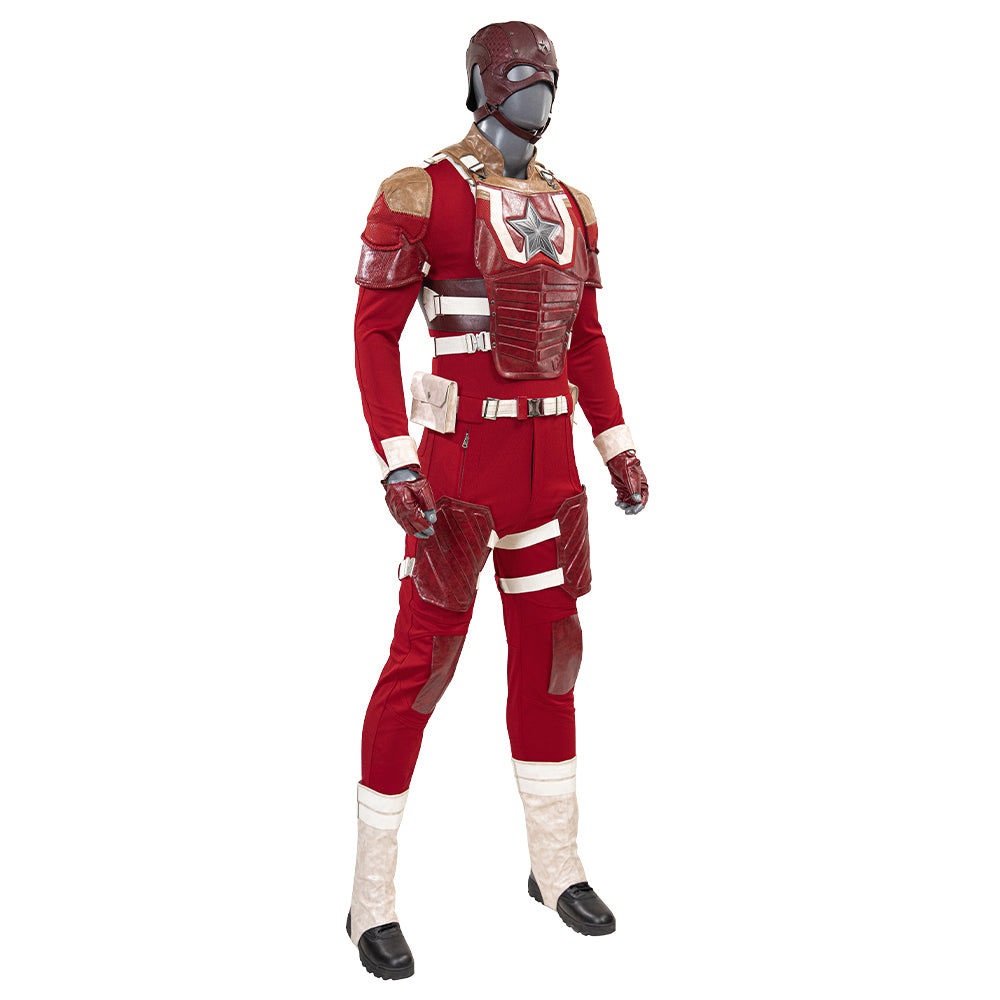 Thunderbolts Red Guardian Cosplay Costume Adults Halloween Outfit ACcosplay