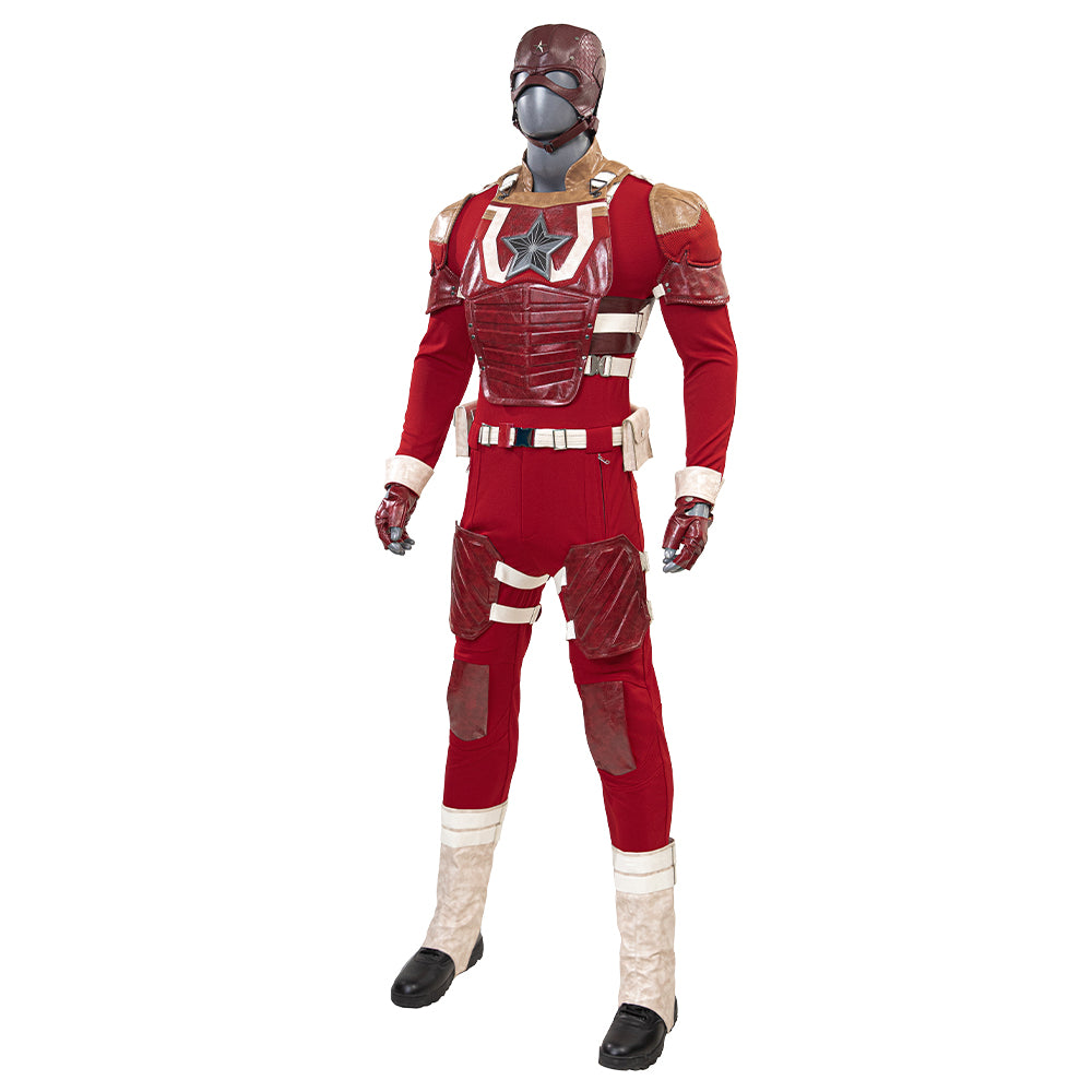 Thunderbolts Red Guardian Cosplay Costume Adults Halloween Outfit ACcosplay