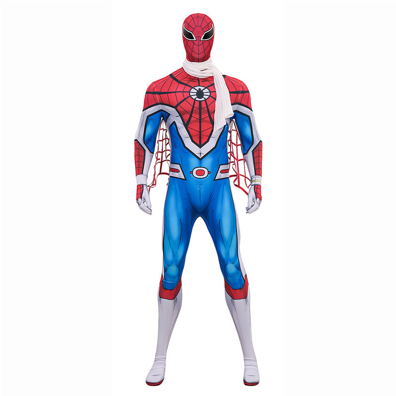 Japanese TV Spider Man Supaidaman Cosplay Costume Toe Spider Man Battle Suit ACcosplay