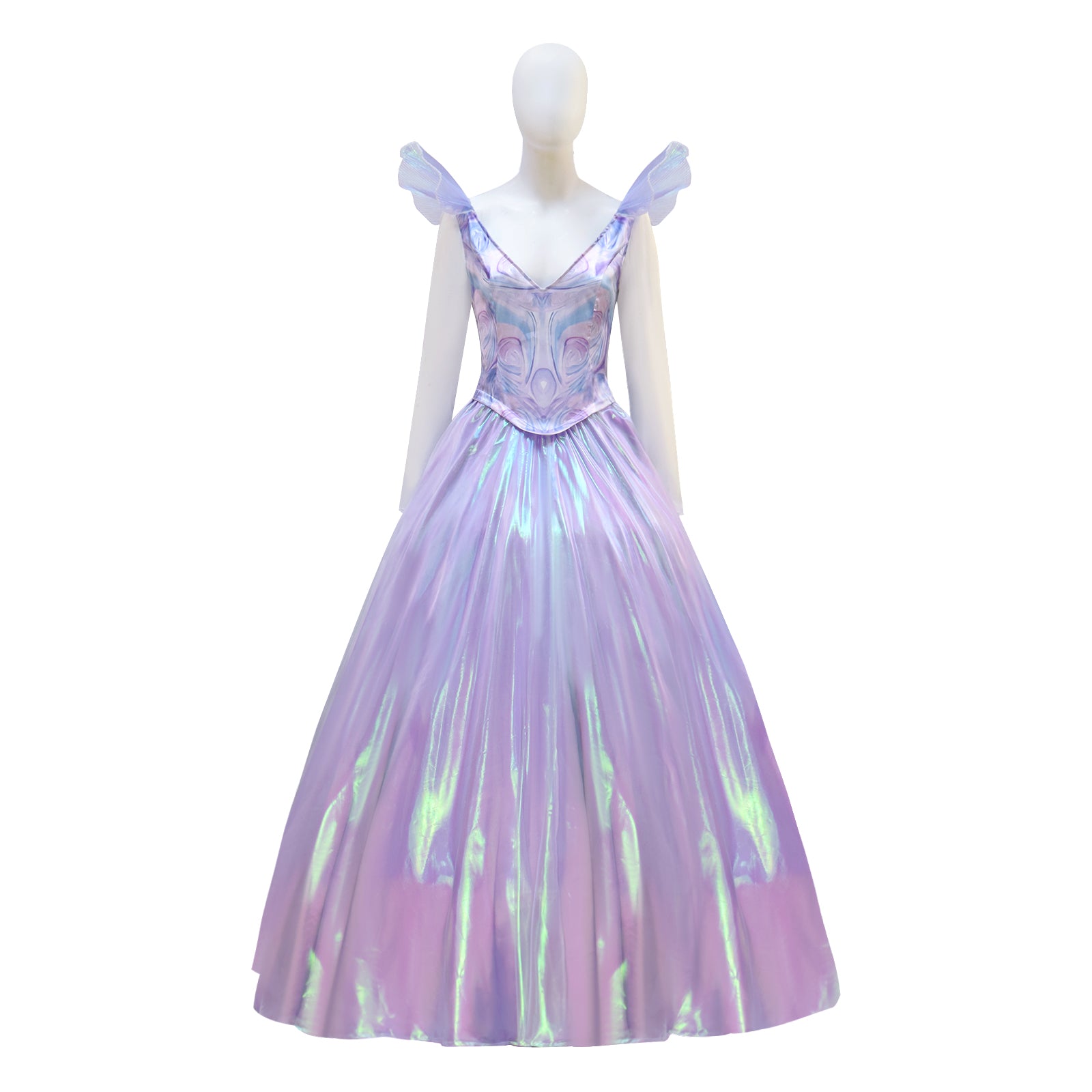 Wicked Witch Glinda Fairy Purple Cosplay Costume Prom Dress Halloween Outfit ACcosplay