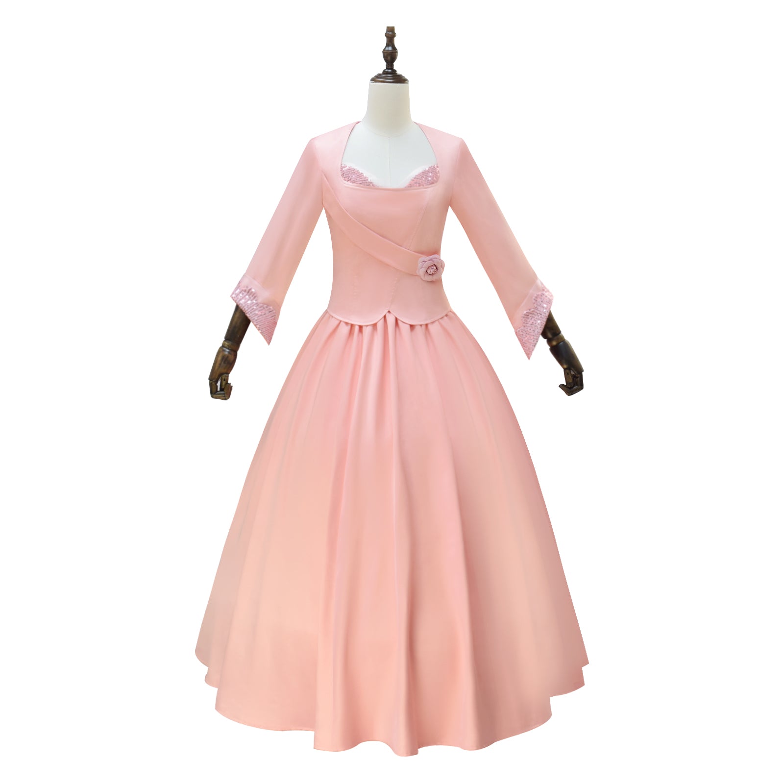 Wicked Witch Glinda Cosplay Costume Pink Dress Halloween Costume Outfit ACcosplay