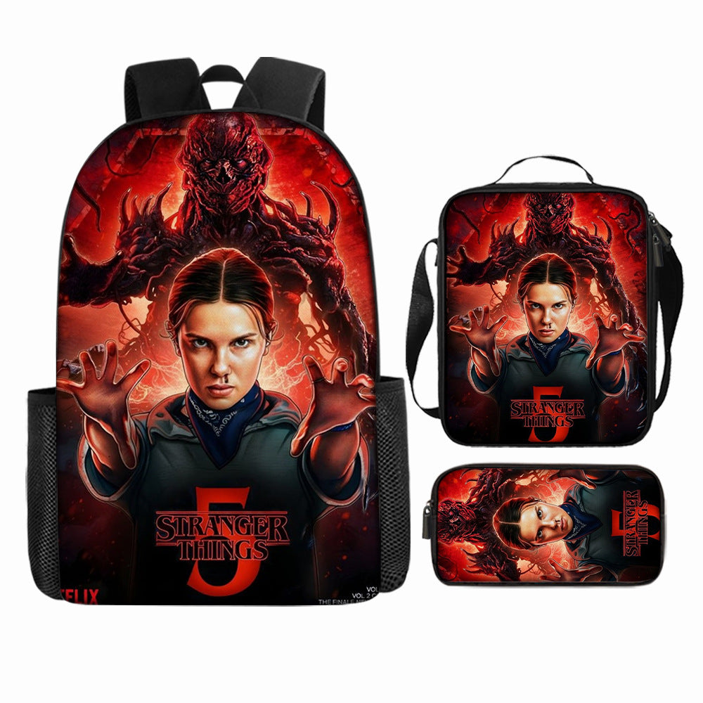 Stranger Things 5 Backpack School Bag fashion Print Youth Bag Ideal Present