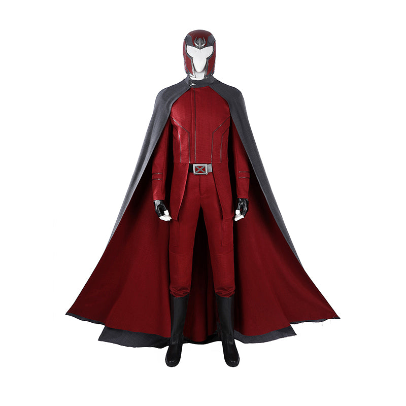 Avengers Doomsday Magneto Cosplay Costume With Cloak Halloween Red Suit ACcosplay