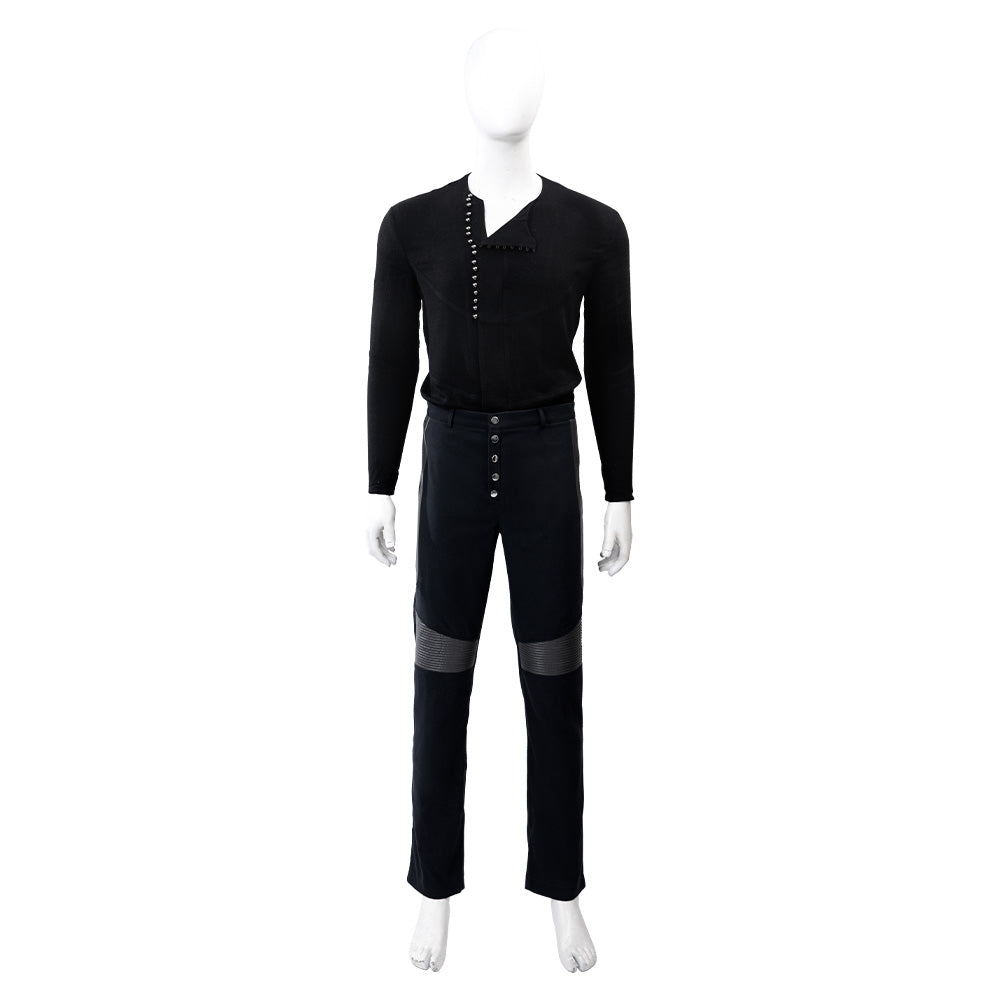 The Witcher Season 5 Geralt of Rivia Cosplay Costume Black Halloween Suit Accosplay
