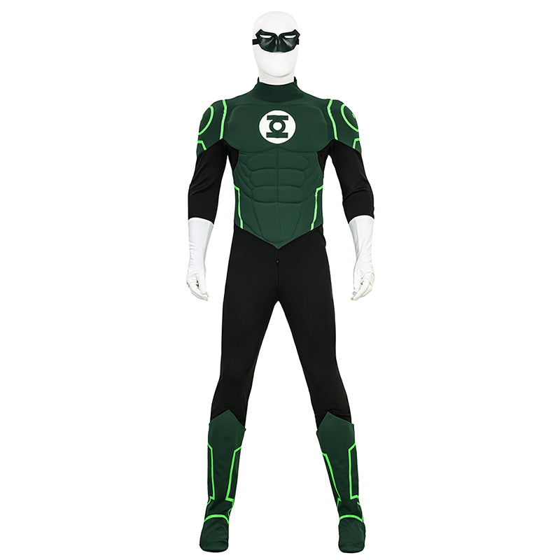 Superman Green Lantern Hal Jordan Justice League Lantern Green Cosplay Costume ACcosplay