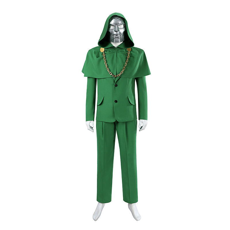 Doctor Doom Cosplay Costume Avengers Doomsday Green Halloween Outfit ACcosplay