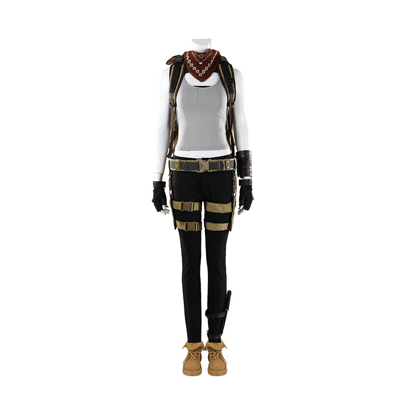 Tomb Raider Catalyst Lara Croft Cosplay Costume With Bag Halloween Outfit Accosplay