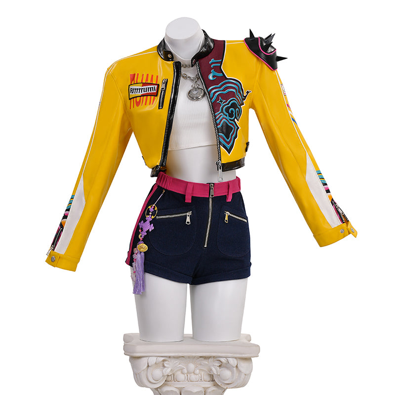 Kpop Demon Hunters Rumi Cosplay Costume Deluxe Women's Halloween Fancy Outfit ACcosplay