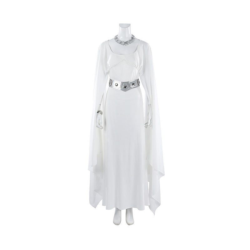 Leia Cosplay Star Wars A New Hope Leia Cosplay Costume White  Dress ACcosplay
