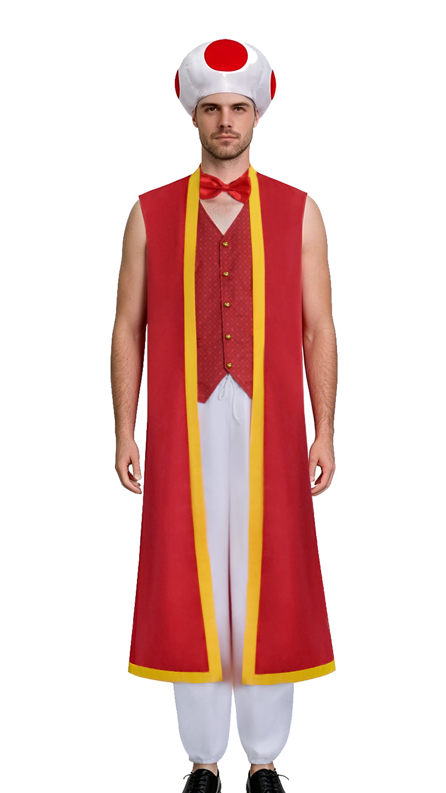 The Super Mario Bros. Movie Toad Cosplay Costume Red Halloween Outfit ACcosplay