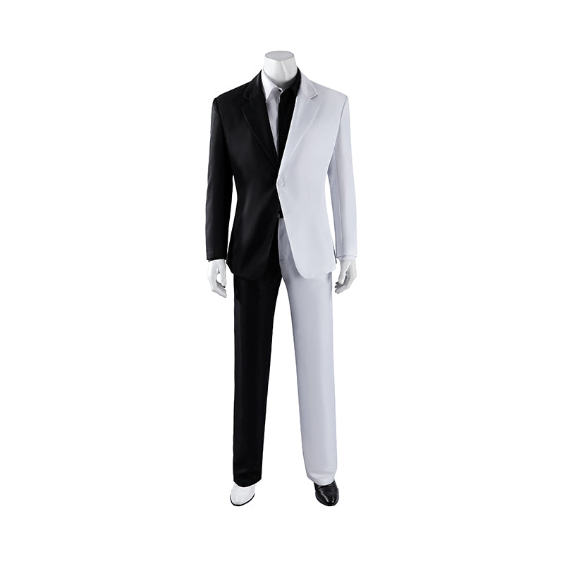 Absolute Two Face White and Black Cosplay Costume Men's Halloween Suit ACcosplay