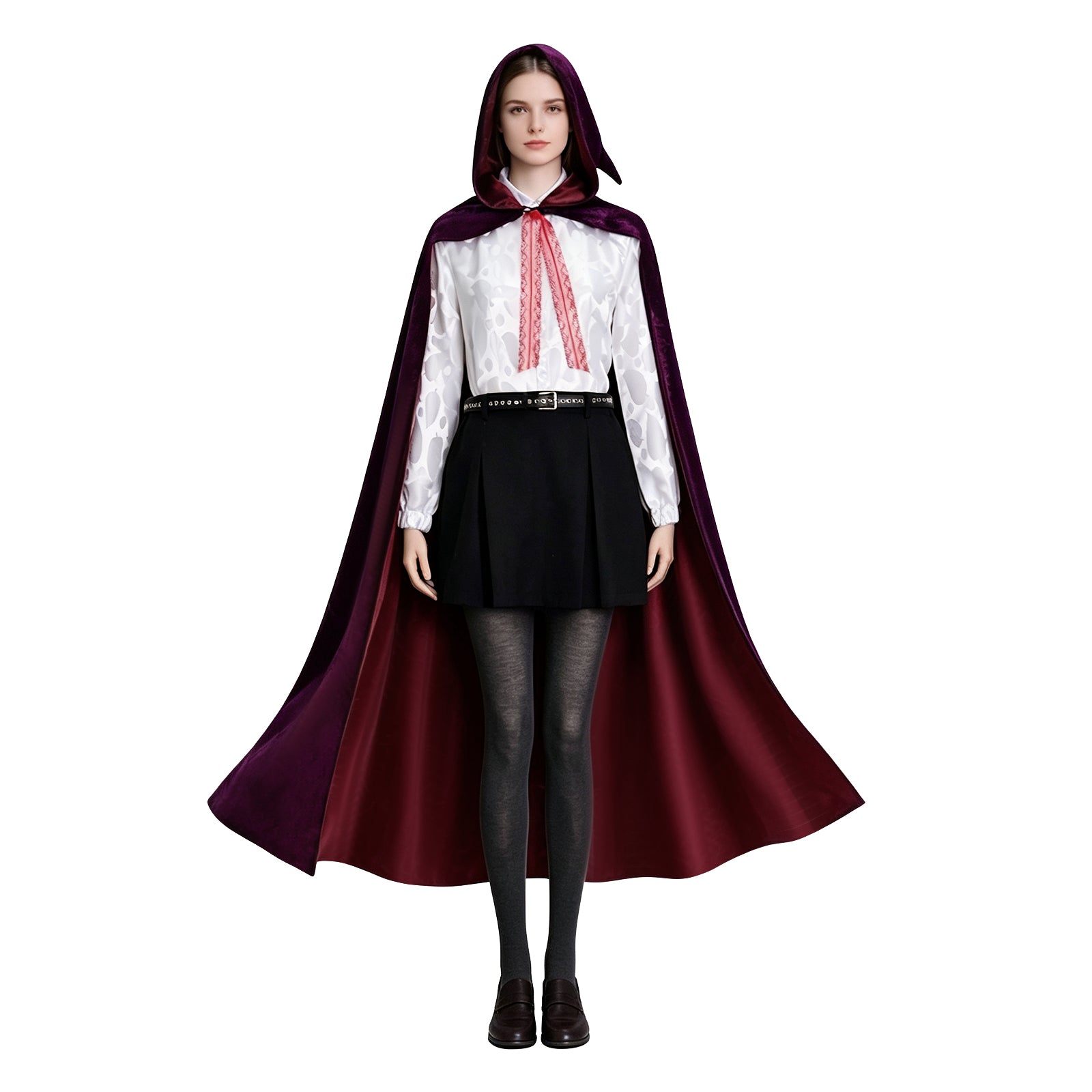 Hexed Billie Cosplay Costume Velvet Hooded Cloak Witch Series Clothing ACcosplay