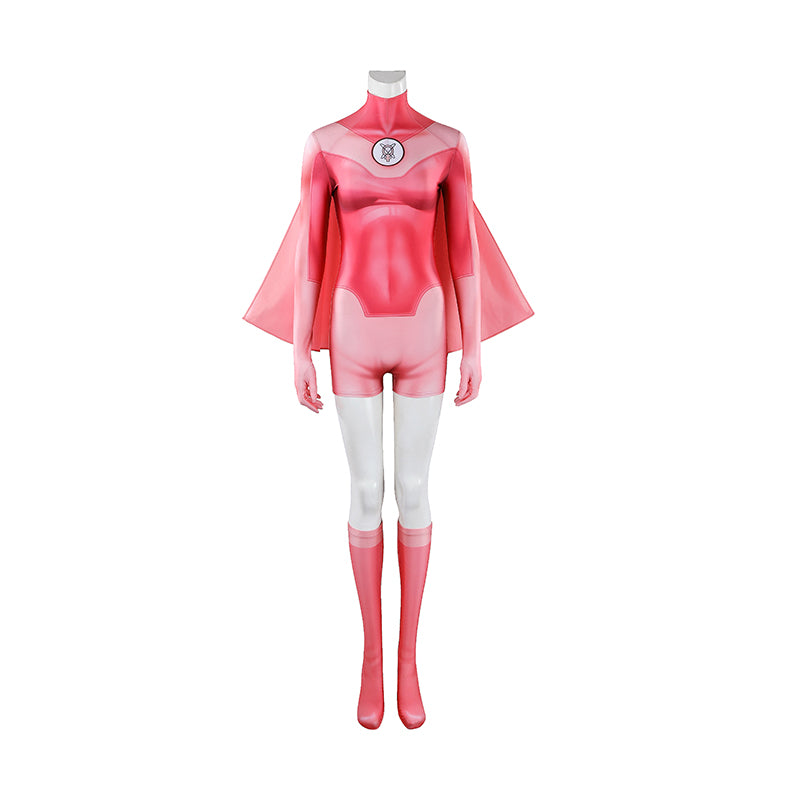 Invincible Season 4 Atom Eve Cosplay Costume Halloween Pink Jumpsuit ACcosplay