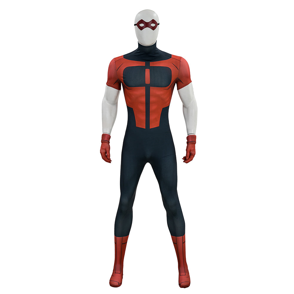 Invincible Season 4 Oliver Grayson Cosplay Costume Red Halloween Outfit ACcosplay