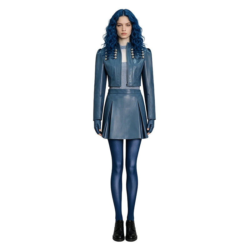 Descendants 5 Chloe Charming Cosplay Costume Blue Halloween Outfit ACcosplay