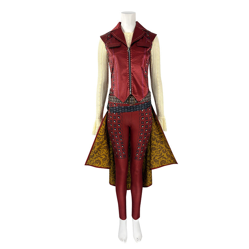 Descendants 5 Dark Wonderland Red Queen Cosplay Costume Red Princess Outfit ACcosplay
