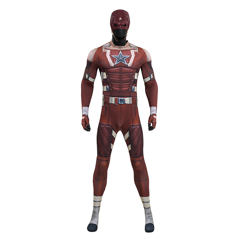 Thunderbolts Red Guardian Cosplay Costume Halloween Jumpsuit Outfit ACcosplay