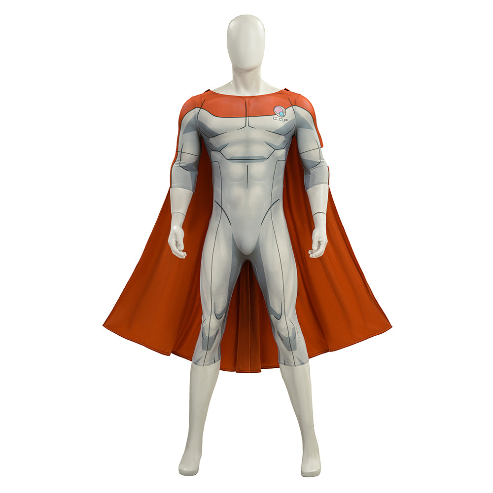 Invincible Season 4 Nolan Grayson Omni-Man Cosplay Costume Bodysuit with Cape ACcosplay
