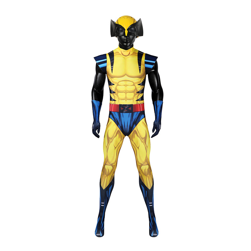 X Men 97 Wolverine Cosplay Costume Printed Spandex Halloween Outfit ACcosplay