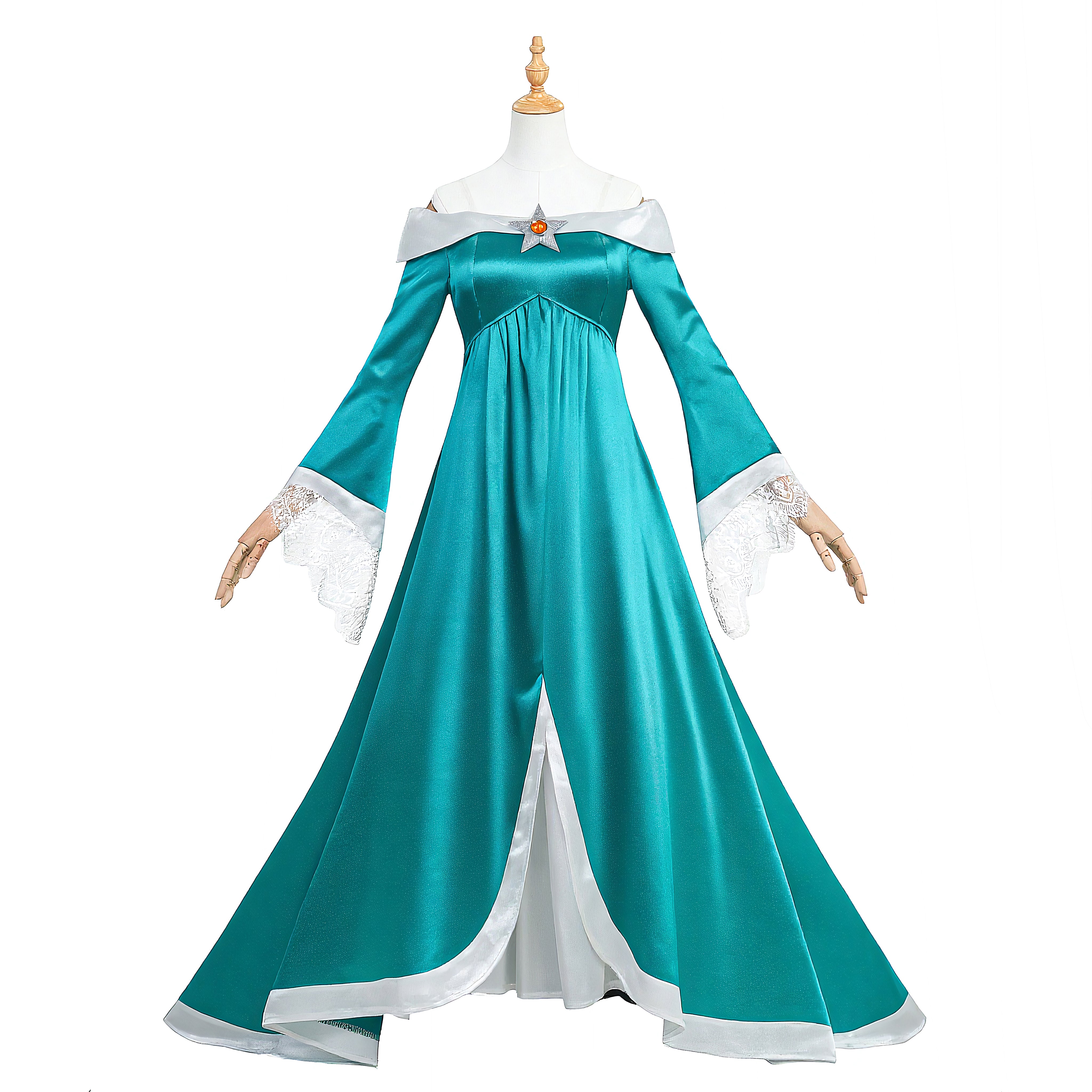 Super Mario Galaxy Princess Rosalina Dress Cosplay Costume Halloween Suit ACcosplay