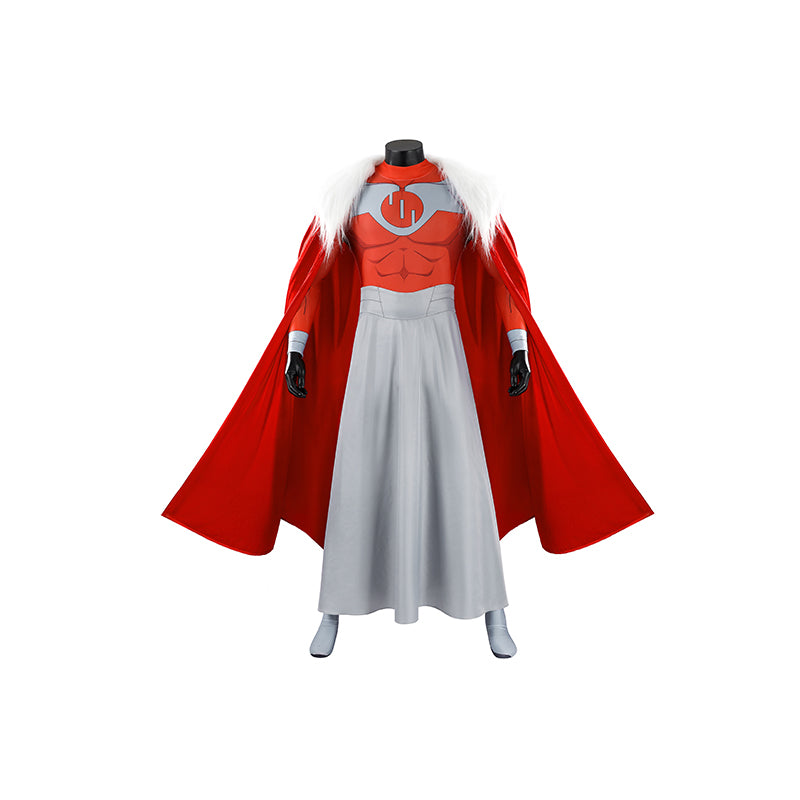 Ver2 Invincible Season 4 Thragg Cosplay Costume Cape With Fur Collar ACcosplay