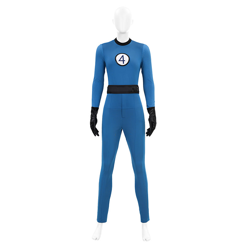 The Fantastic Four Sue Storm Costume Invisible Woman Cosplay Jumpsuit ACcosplay