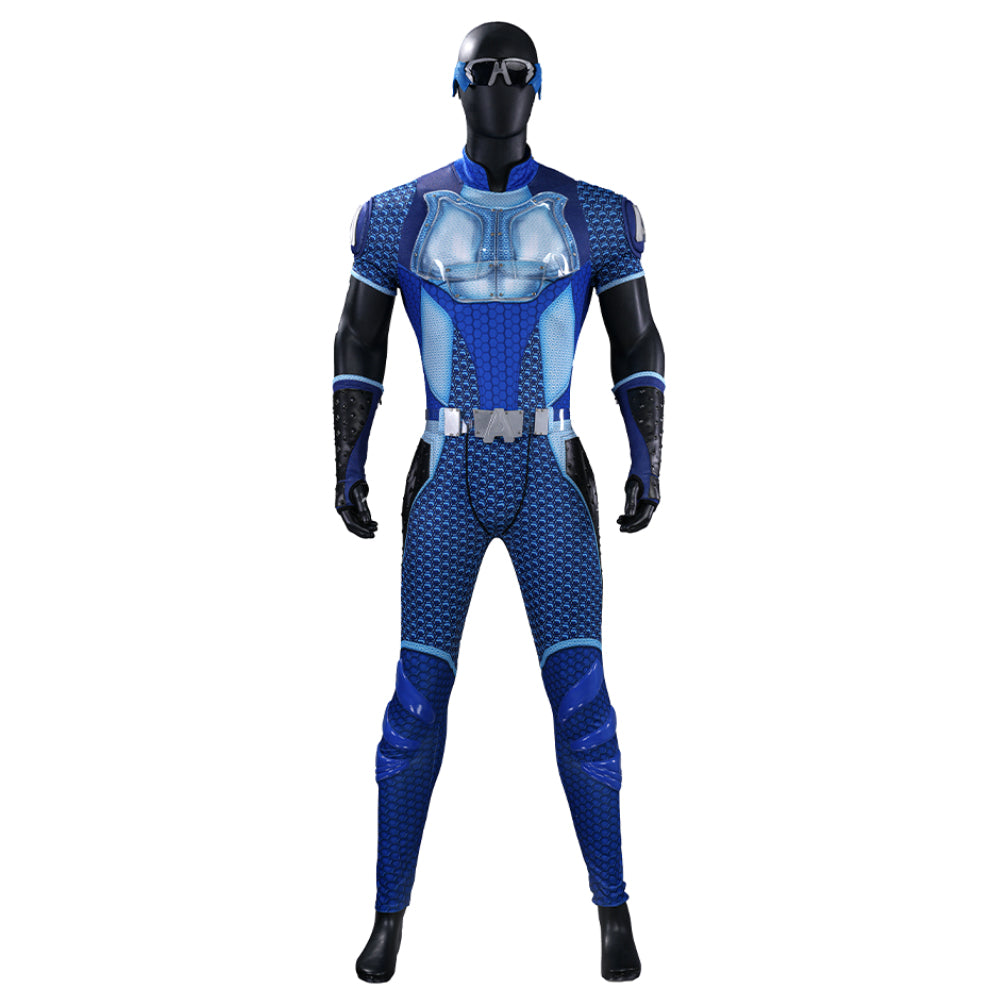 The Boys S5 A-train Cosplay Costume Blue Halloween Outfit ACcosplay