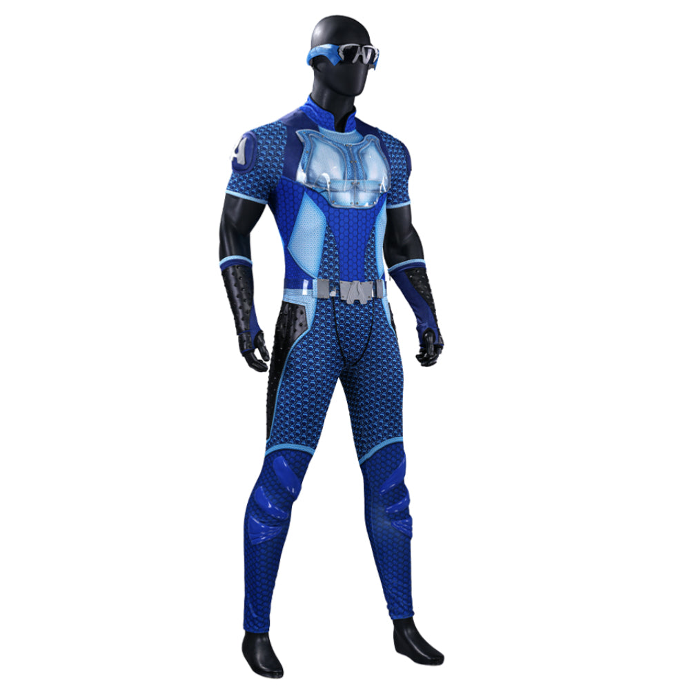 The Boys S5 A-train Cosplay Costume Blue Halloween Outfit ACcosplay