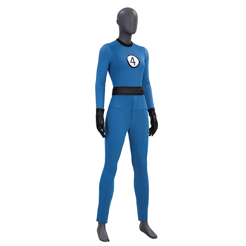 The Fantastic Four Sue Storm Costume Invisible Woman Cosplay Jumpsuit ACcosplay