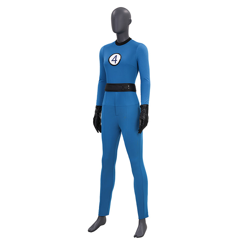 The Fantastic Four Sue Storm Costume Invisible Woman Cosplay Jumpsuit ACcosplay