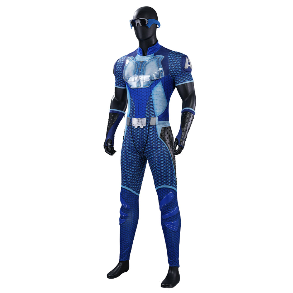 The Boys S5 A-train Cosplay Costume Blue Halloween Outfit ACcosplay