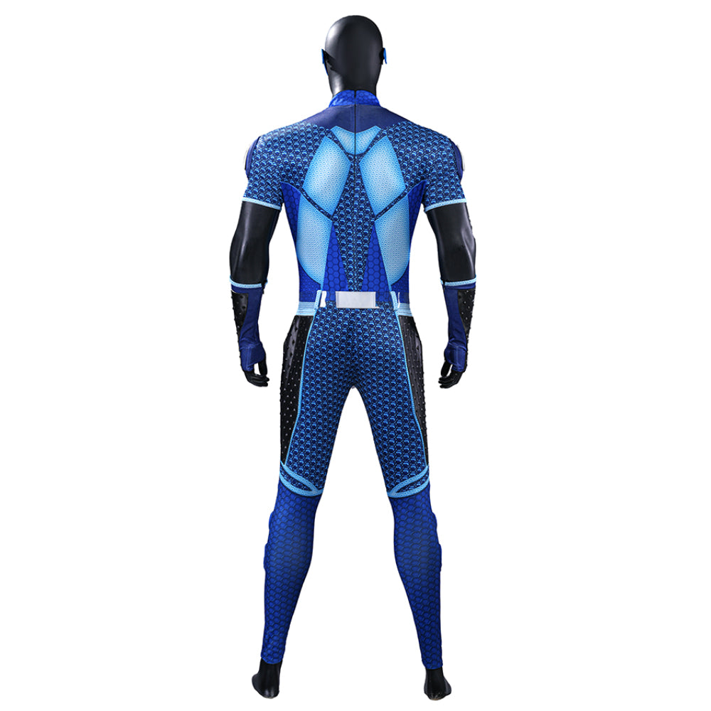 The Boys S5 A-train Cosplay Costume Blue Halloween Outfit ACcosplay