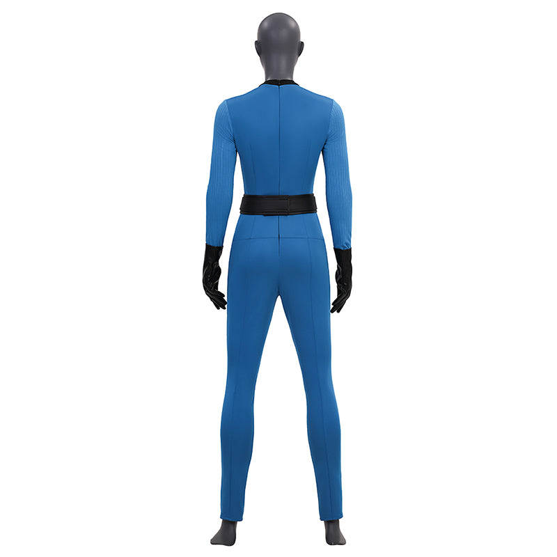 The Fantastic Four Sue Storm Costume Invisible Woman Cosplay Jumpsuit ACcosplay