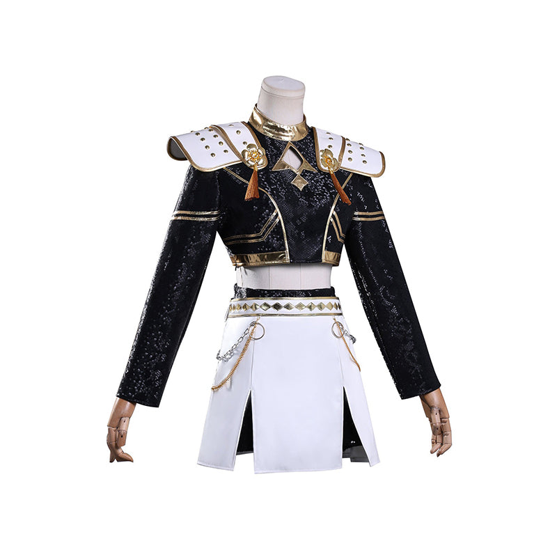 Kpop Demon Hunters Zoey Cosplay Costume Golden Black Golden Dance Halloween Suit ACcosplay