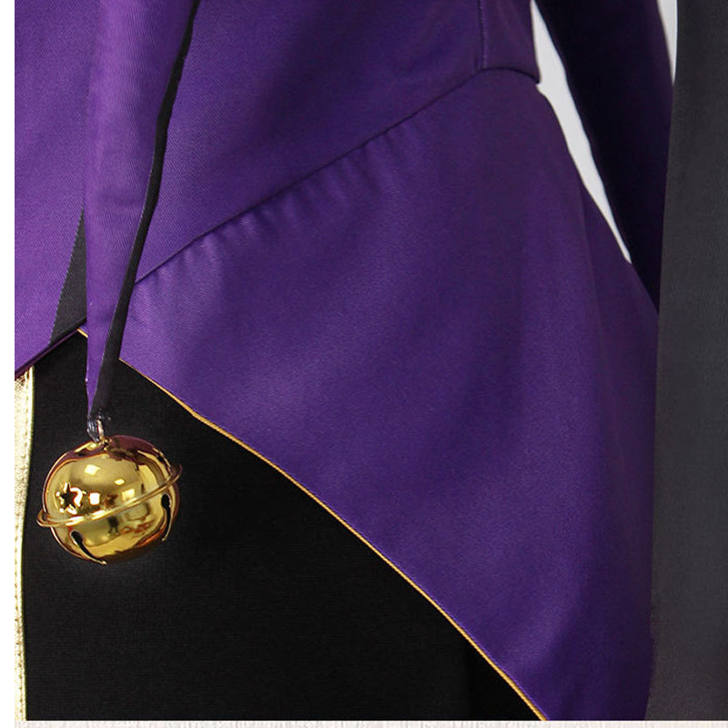 The Freak Circus Jester Cosplay Costume Jester Purple Halloween Party Suit ACcosplay