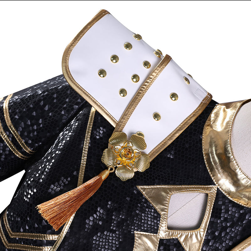 Kpop Demon Hunters Zoey Cosplay Costume Golden Black Golden Dance Halloween Suit ACcosplay