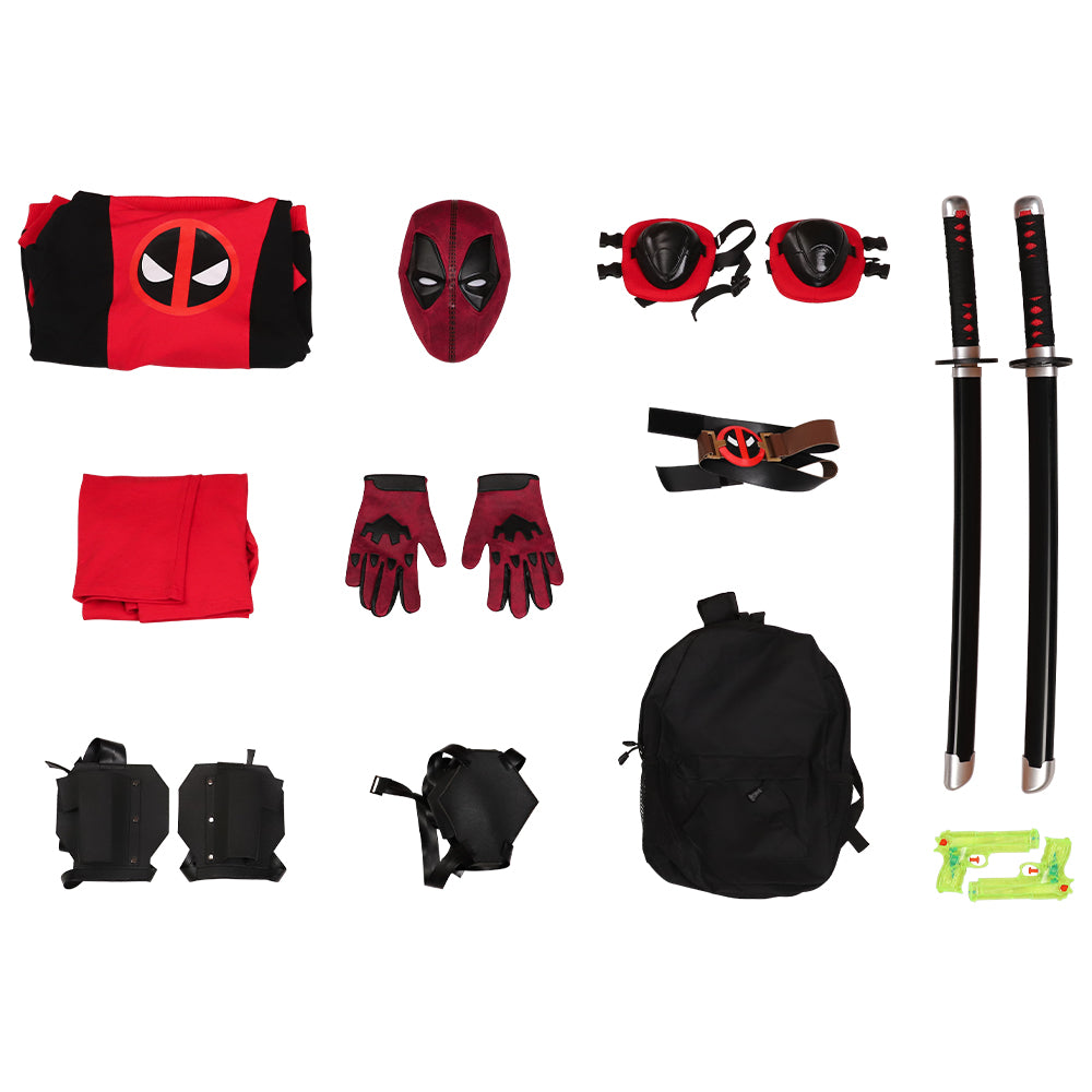 Kidpool Deadpool 3 Costumes Halloween Cosplay Halloween Outfits ACcosplay
