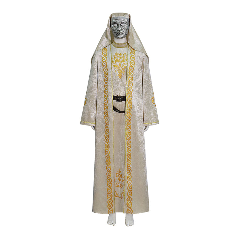 ACcosplay Kingdom of Heaven Baldwin IV of Jerusalem Cosplay Costume With Mask Outfit