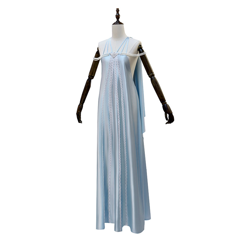 Star Wars Padme Cosplay Costume Queen Padme Amidala Costume Blue Dress ACcosplay, Female / XL