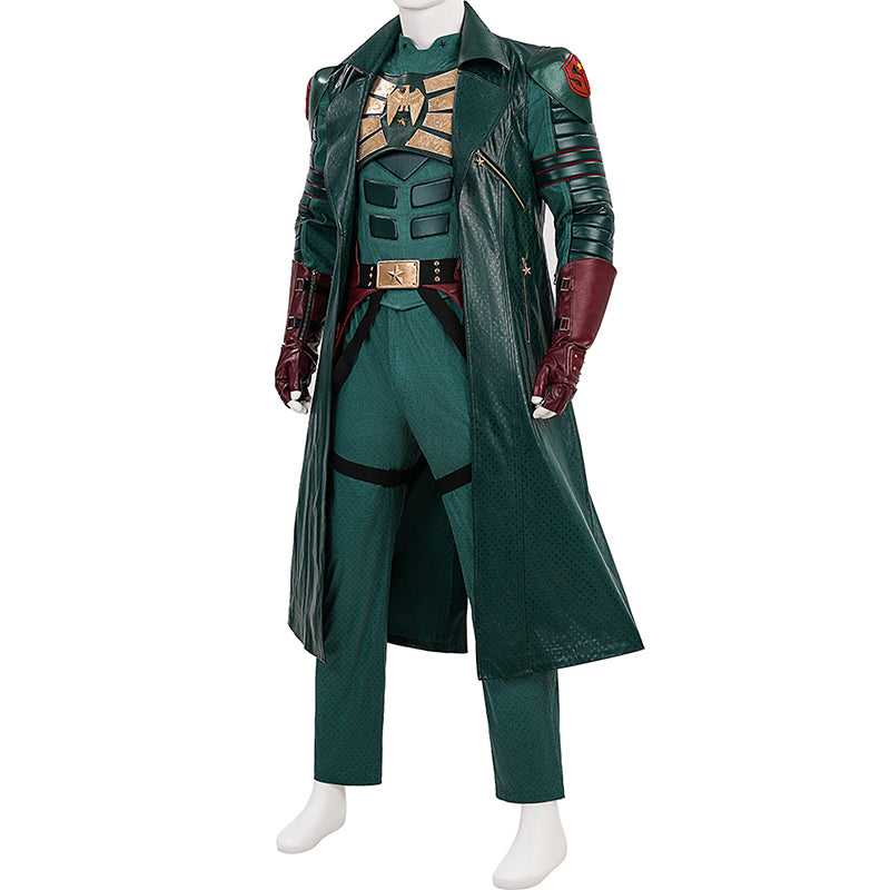 Vought Rising Soldier Boy Cosplay Costume Hardcore Halloween Green Suit ACcosplay