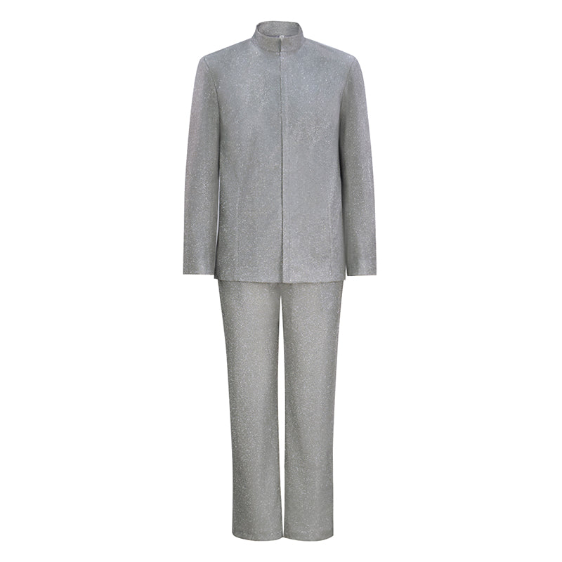 Austin Powers: International Man of Mystery Dr. Evil Cosplay Costume Silver Outfit ACcosplay