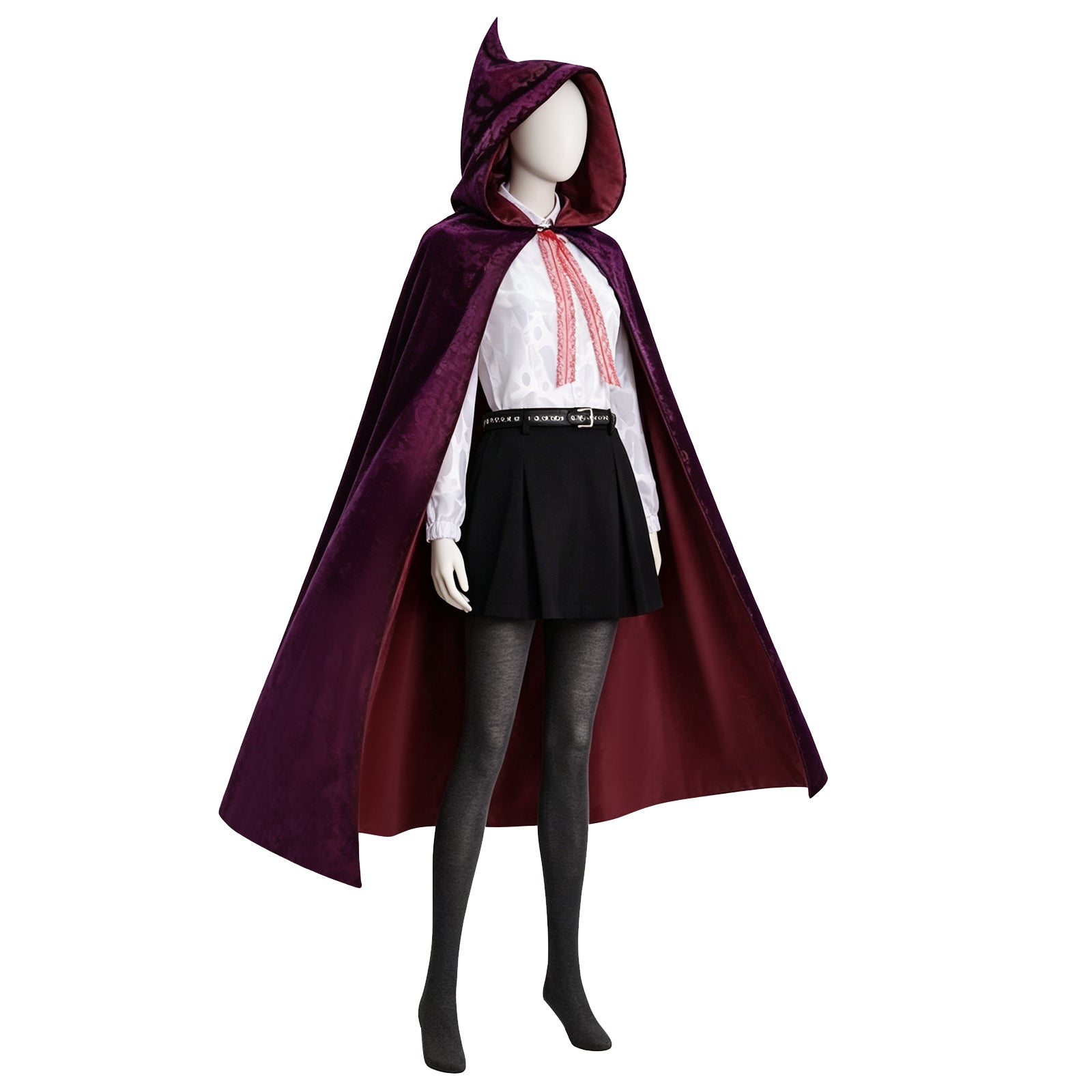 Hexed Billie Cosplay Costume Velvet Hooded Cloak Witch Series Clothing ACcosplay