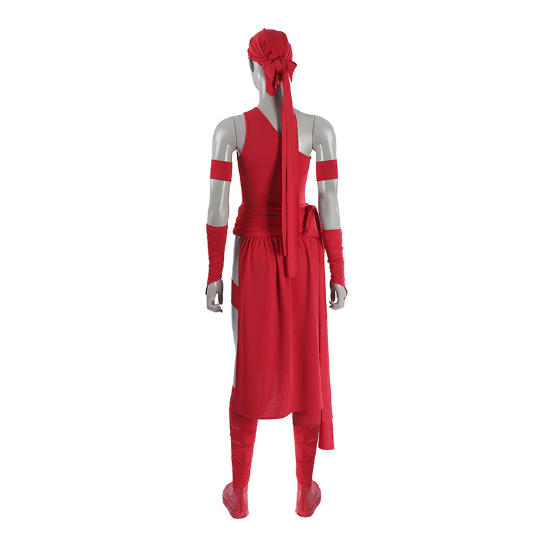 Elektra Natchios Cosplay Costume Daredevil Comics Red Ninja Halloween Outfit ACcosplay