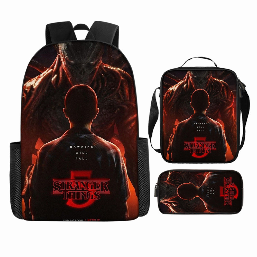Stranger Things 5 Backpack School Bag fashion Print Youth Bag Ideal Present