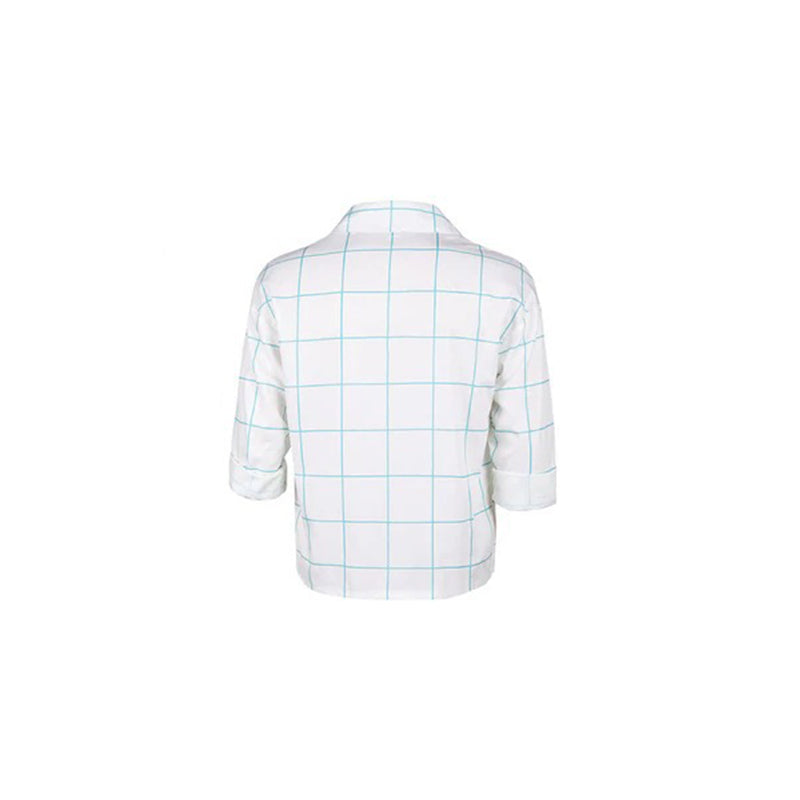 jinu dress shirt Jinu Cosplay Blue Plaid Printed Shirt For Adult Man Halloween Carnival Cosplaysky.ca